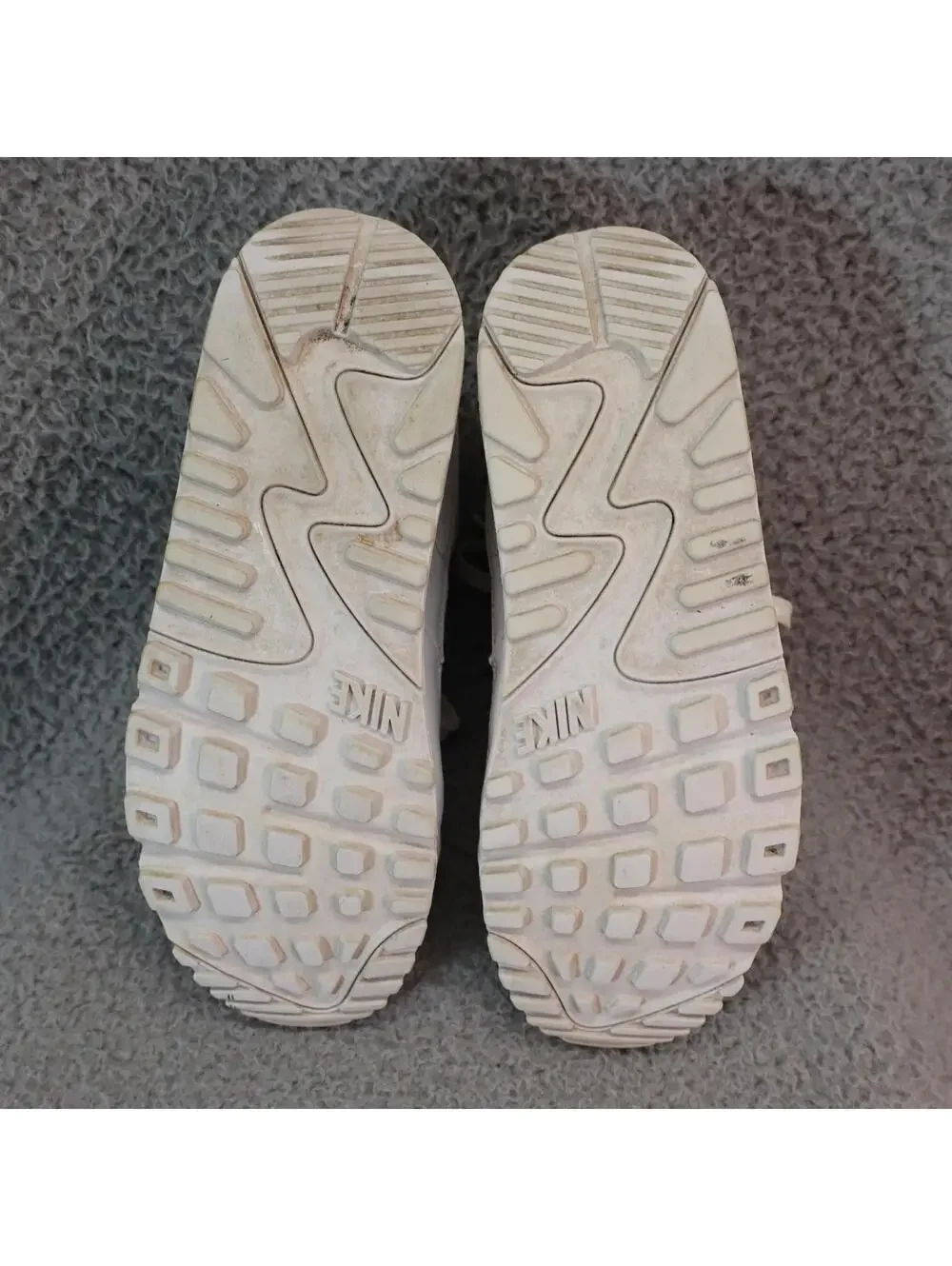 Nike Air Max 90 Women Shoes US 6.5 Triple White EUR 37.5